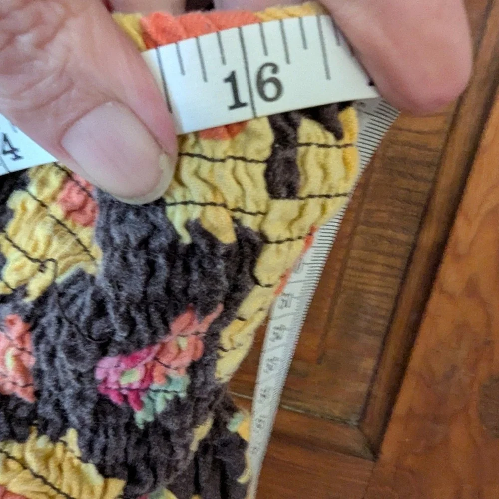 Gymboree Girls Sunflower Print Smocked Tiered Cotton Sundress Brown Yellow Sz 12